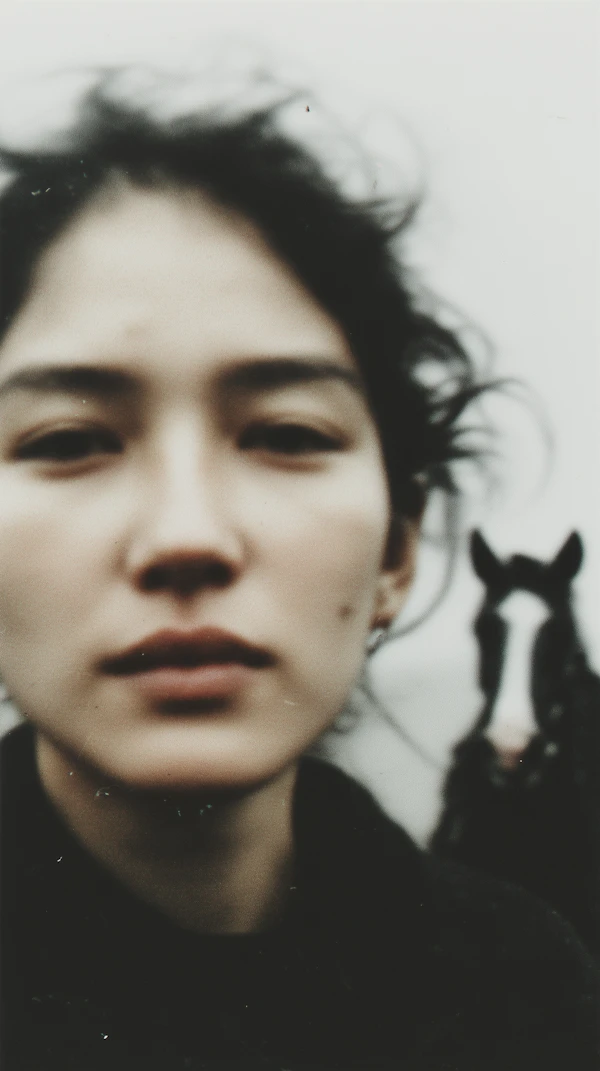 Dreamy Woman and Horse