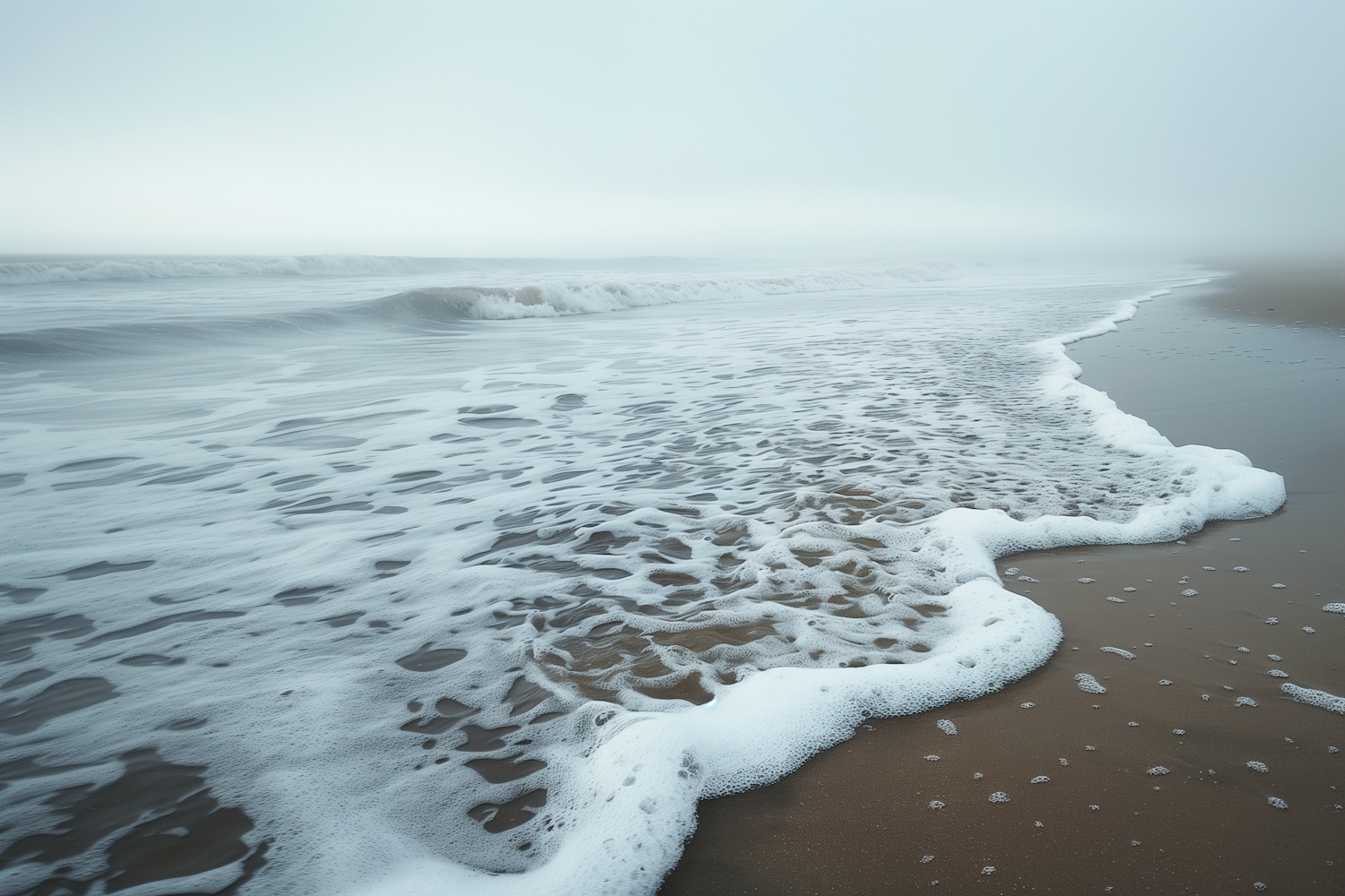 Misty Beach Serenity