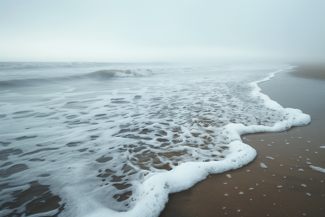 Misty Beach Serenity