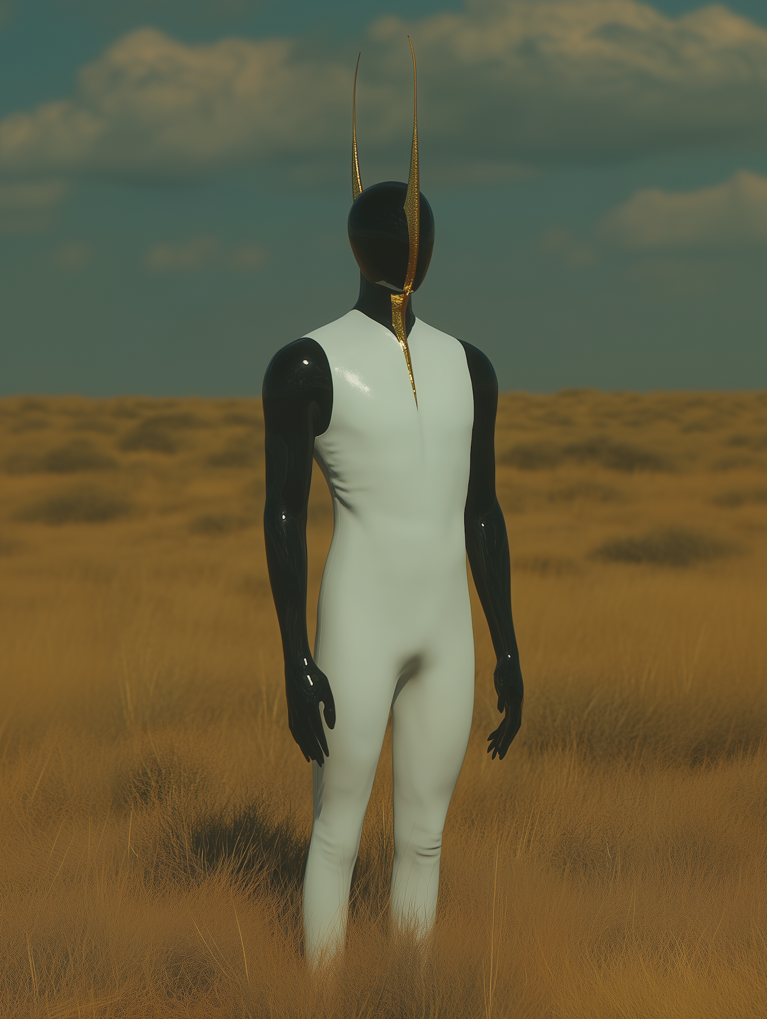 Humanoid in Golden Field