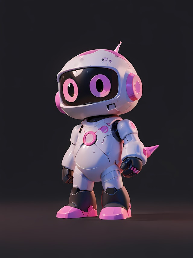 Futuristic Cute Robot