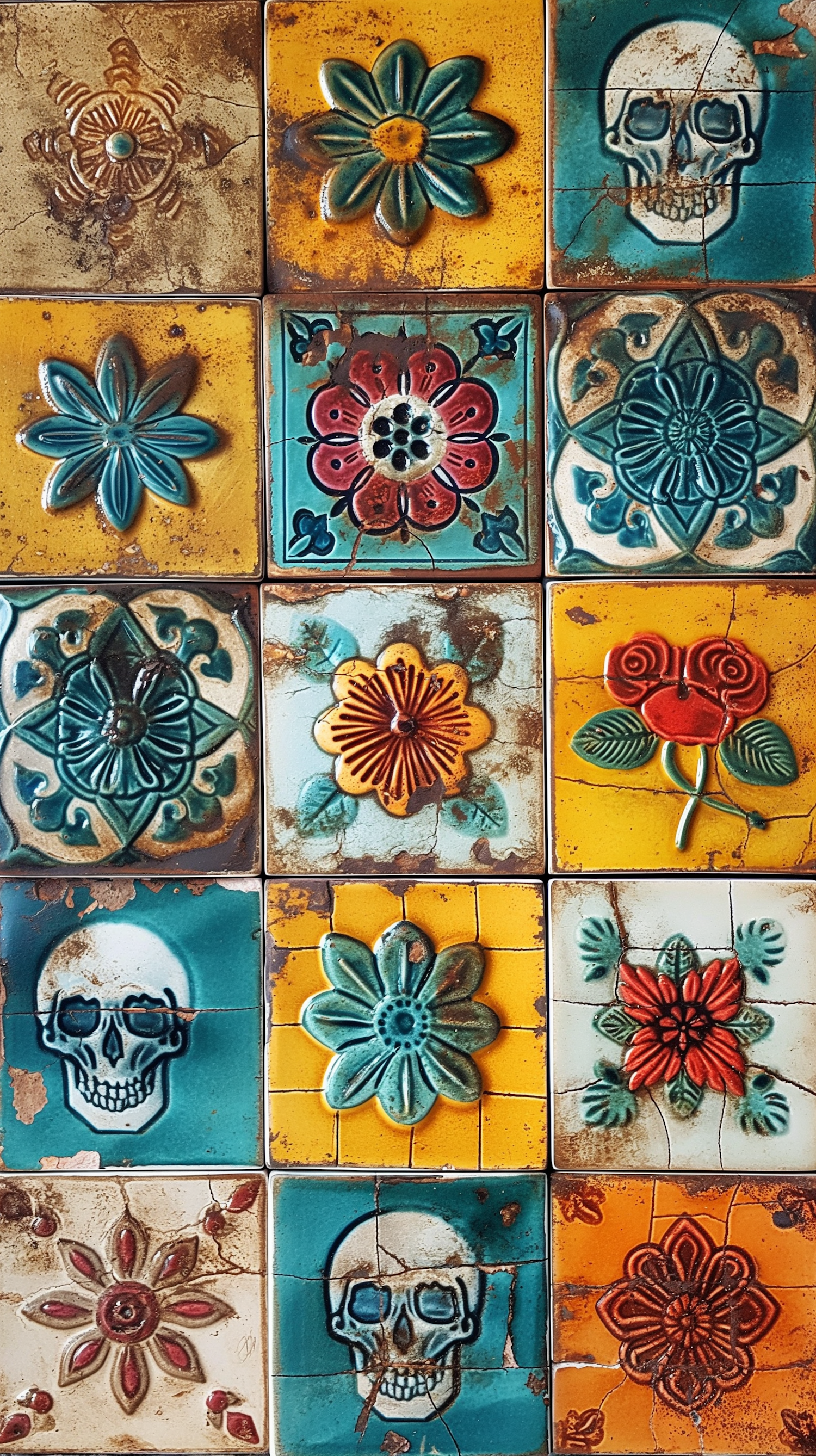 Antique Ceramic Tile Art