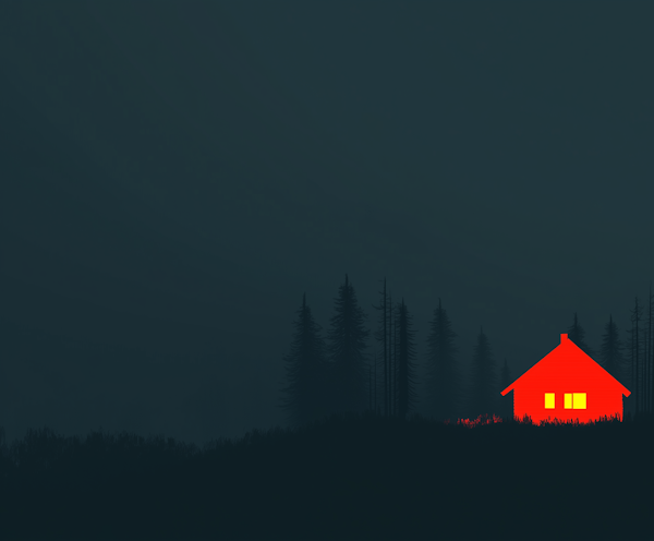 Mystery House in the Night