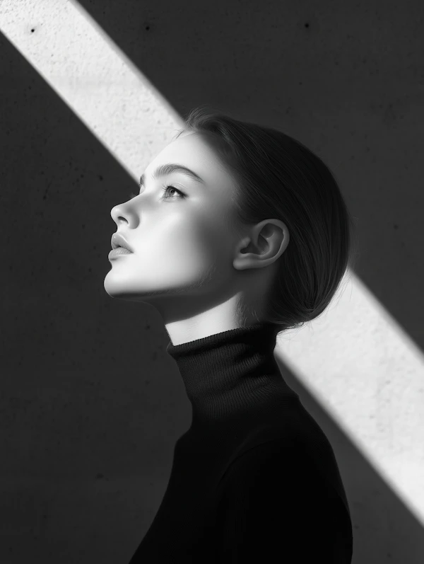 Serene Profile Portrait