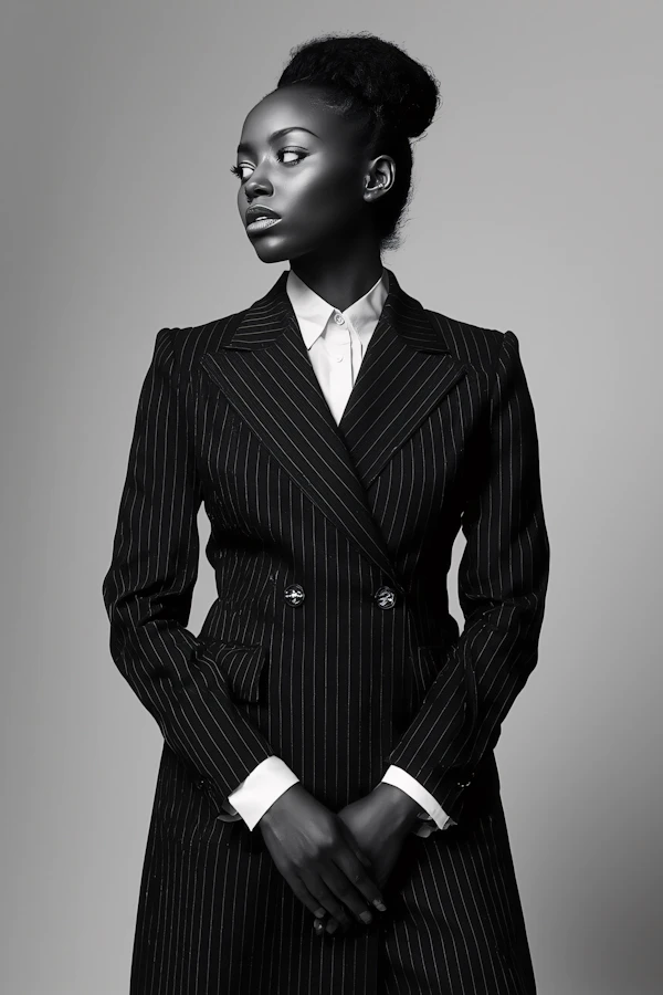 Elegant Monochrome Portrait