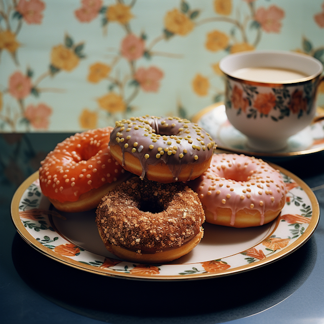 Assorted Gourmet Doughnuts with Beverage