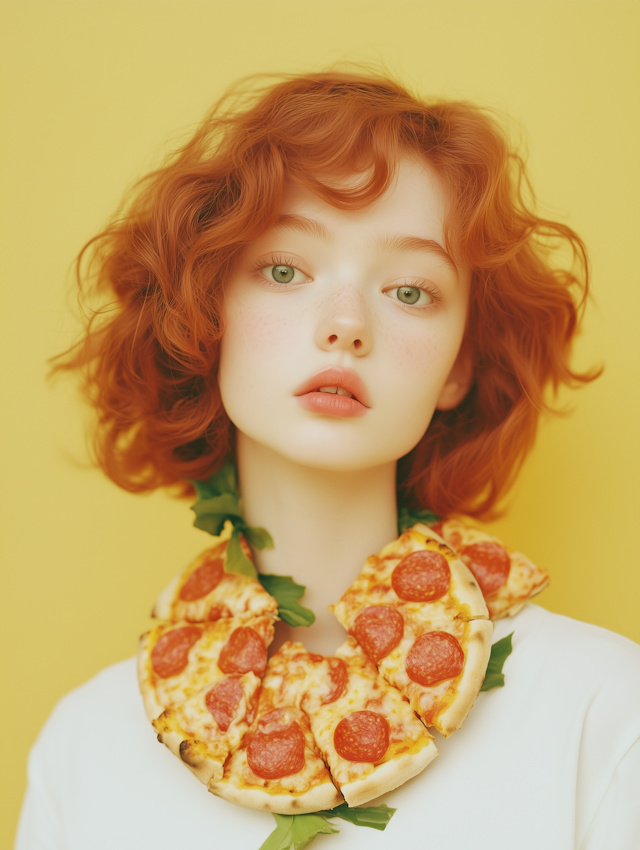Whimsical Pizza Necklace