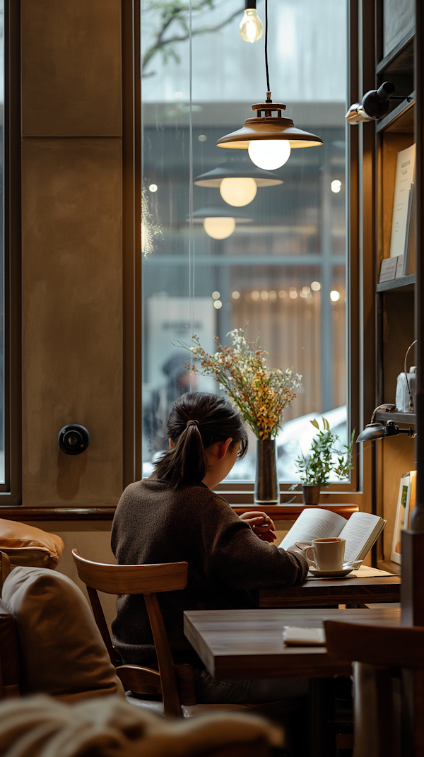 Cozy Cafe Reading Time