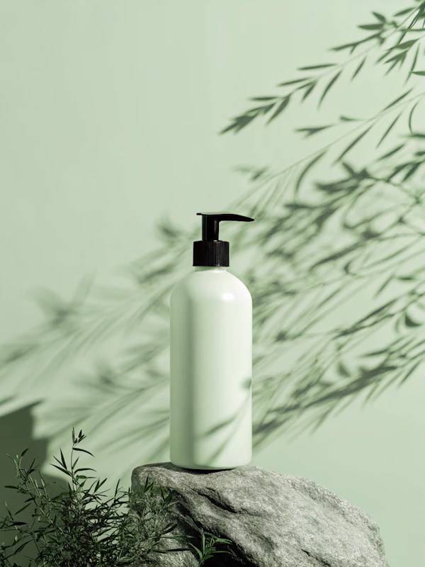Minimalist Green Bottle