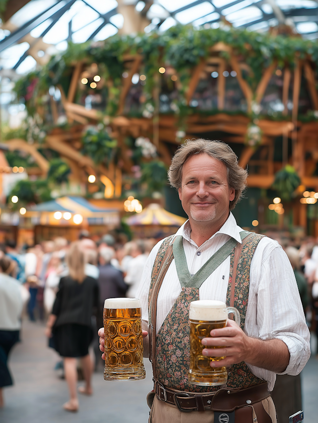 Bavarian Man at Oktoberfest