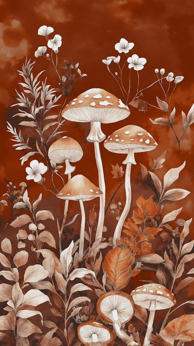 Whimsical Mushroom Forest