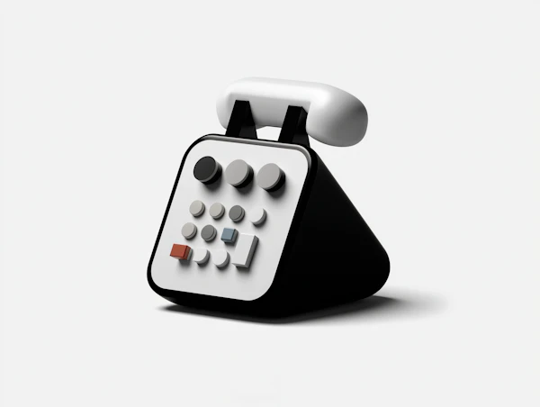 Retro 3D Phone Design