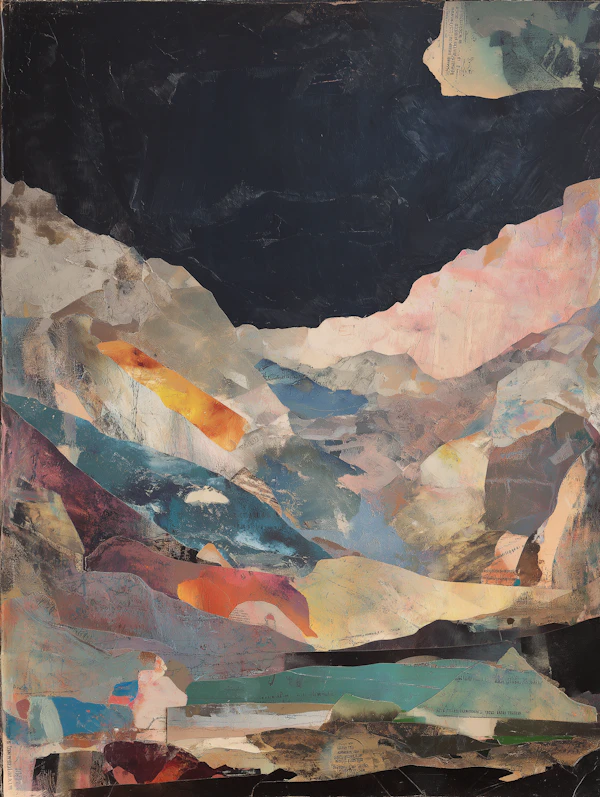 Abstract Mountain Collage
