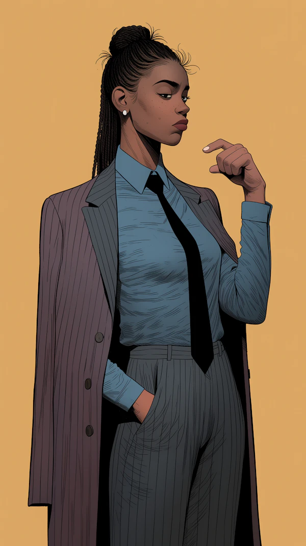 Stylish Individual Portrait