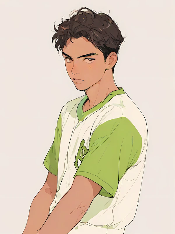 Stylized Baseball Portrait