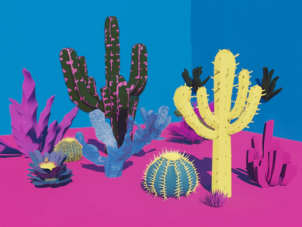 Surreal Desert Scene