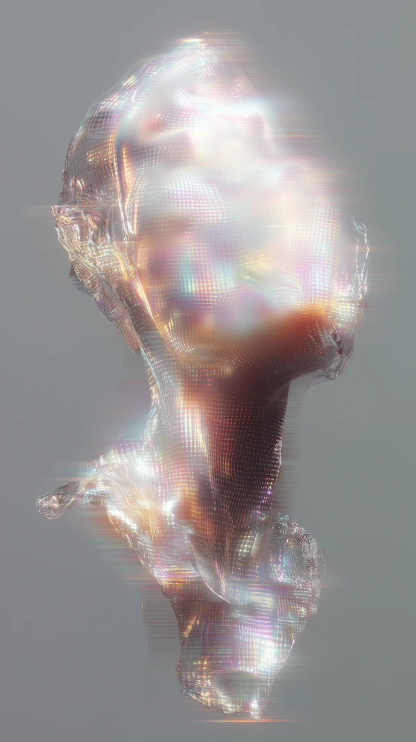 Iridescent Humanoid Form