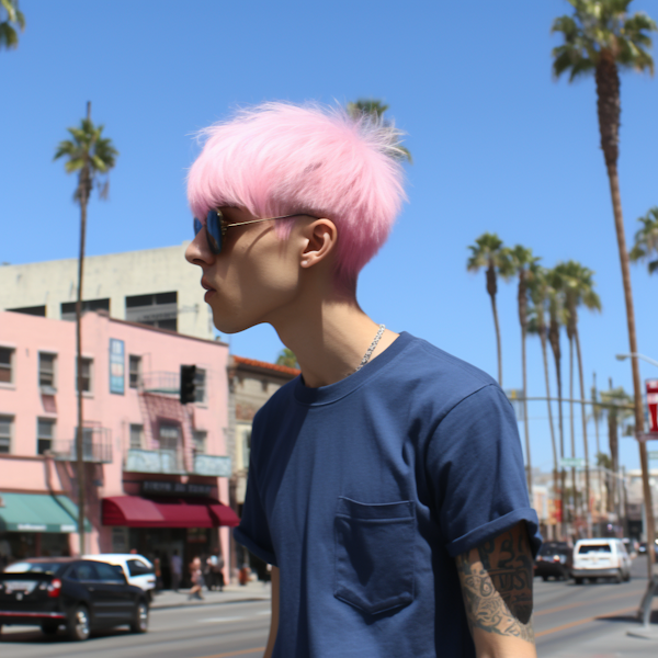 Pink-haired Urban Enigma