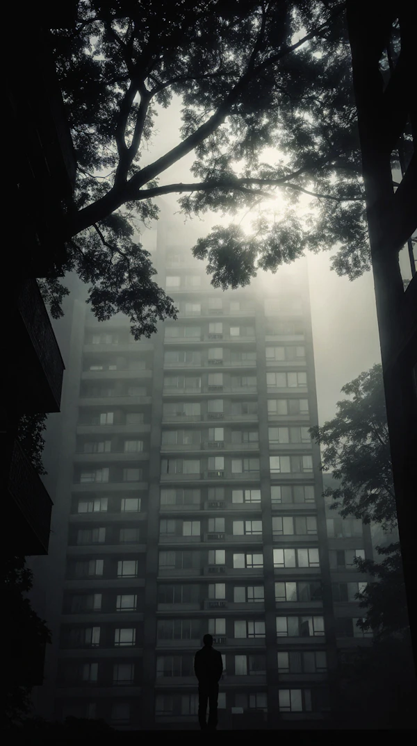 Misty Urban Reflection