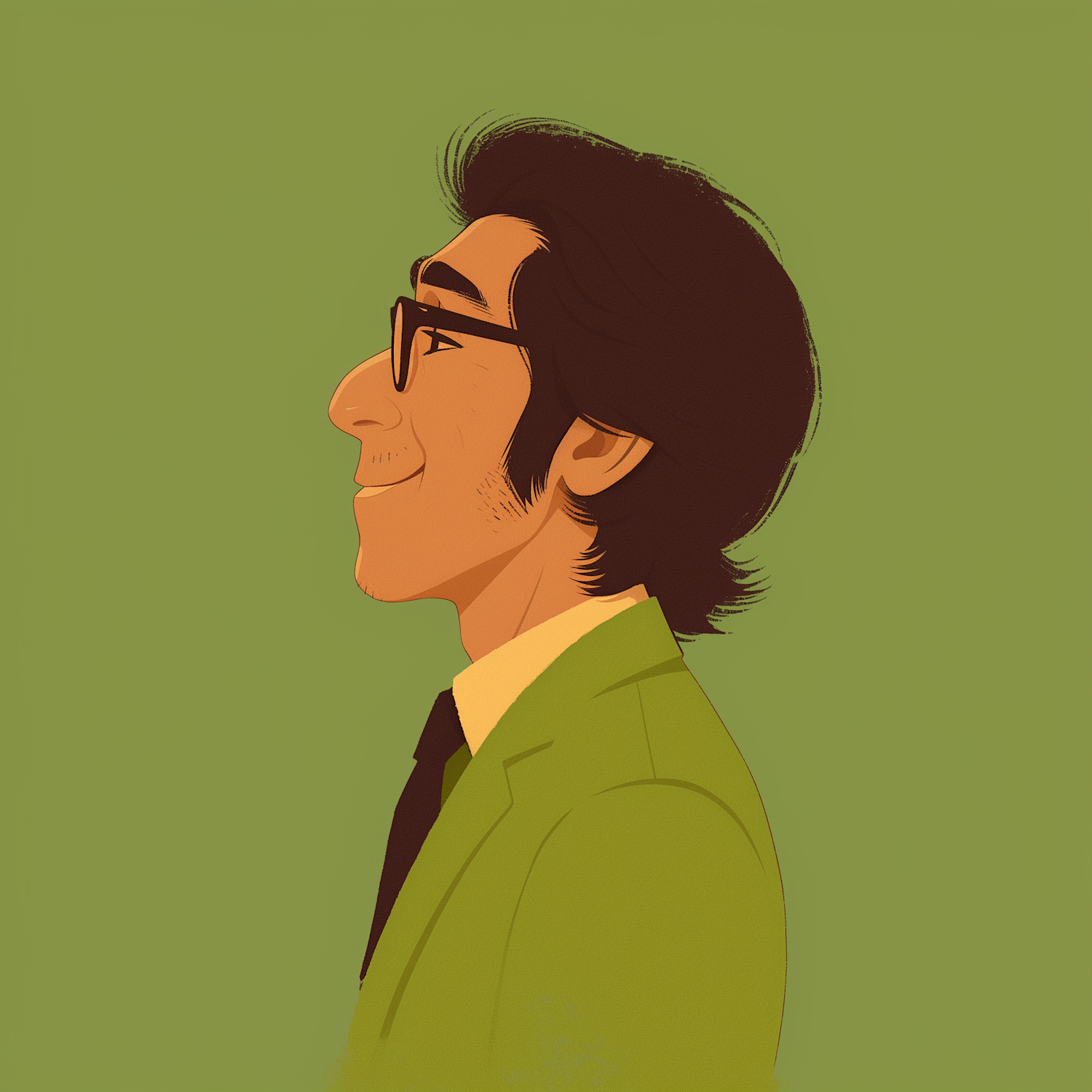 Stylized Profile Illustration