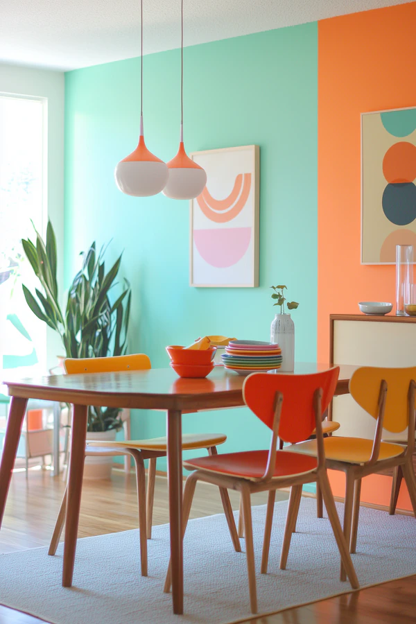 Vibrant Dining Room