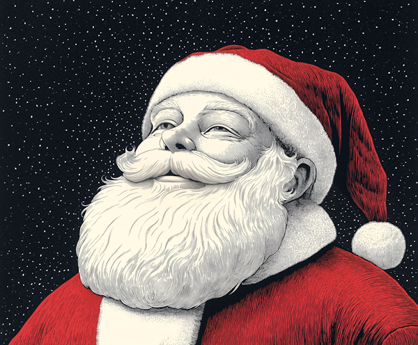 Classic Santa Claus Illustration