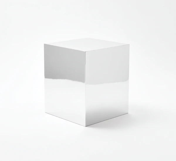 Reflective Metallic Cube