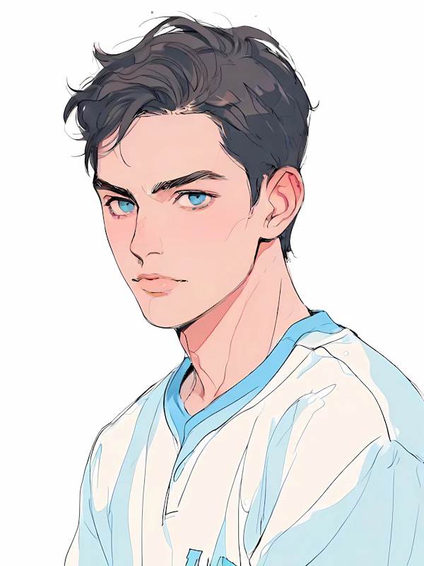 Stylized Young Man Art