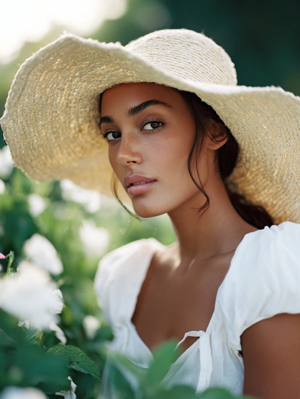 Serene Outdoor Portrait