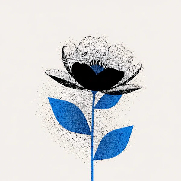 Stippling Flower Art