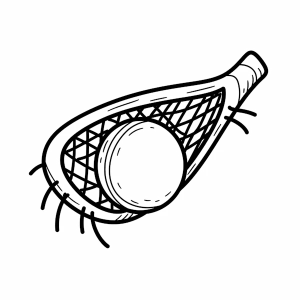 Lacrosse Stick Drawing