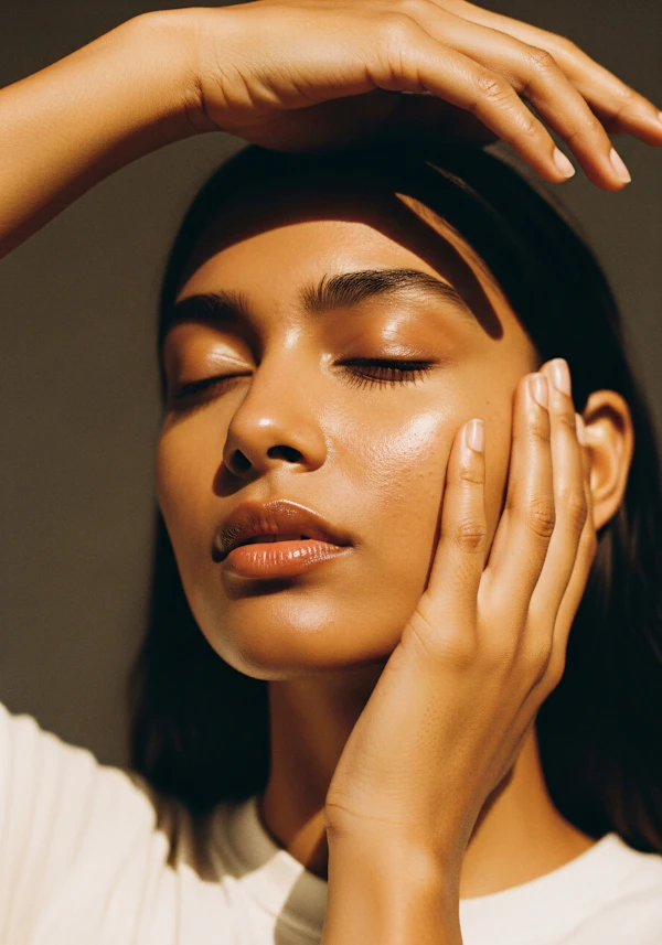 Serene Portrait Close-Up