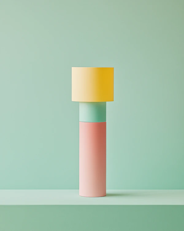 Pastel Cylindrical Object