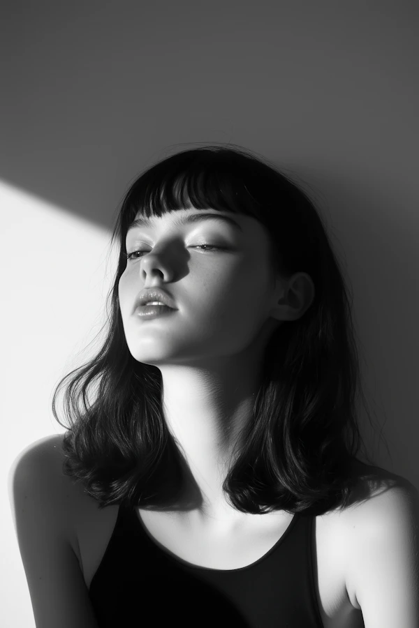 Serene Portrait of a Young Woman