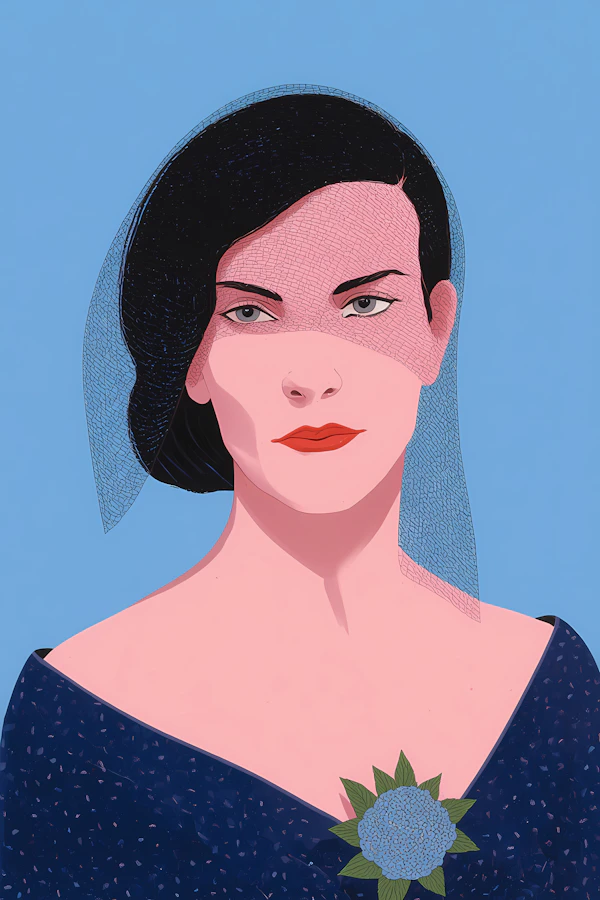 Elegant Veiled Portrait