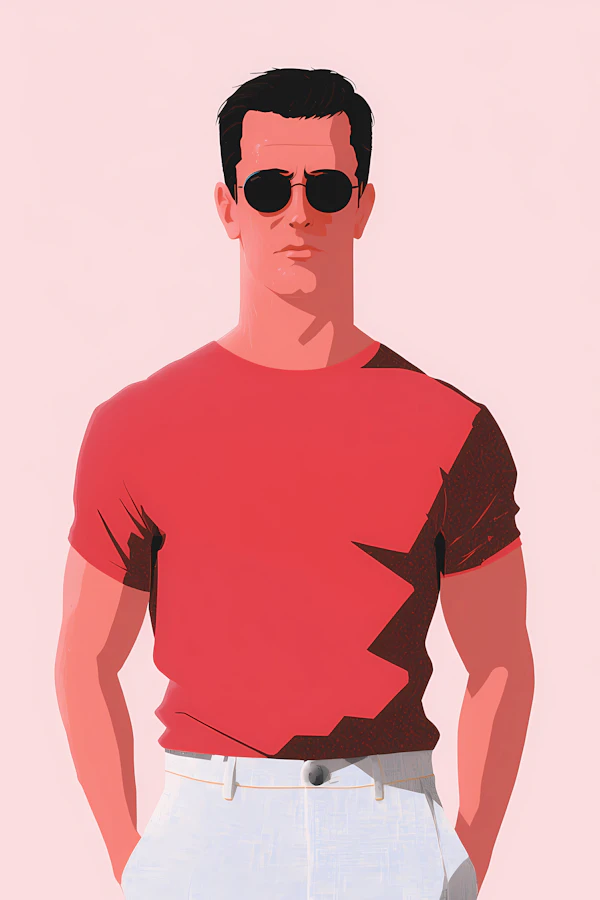 Stylized Man Portrait