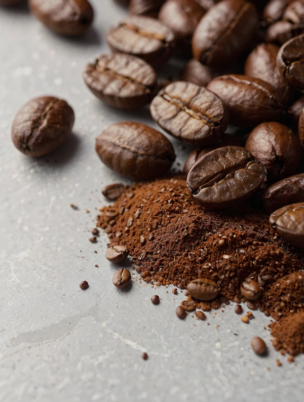 Close-Up Coffee Beans
