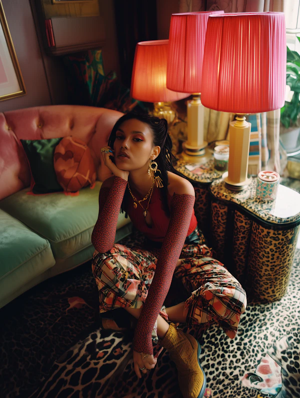 Stylish Woman at Home