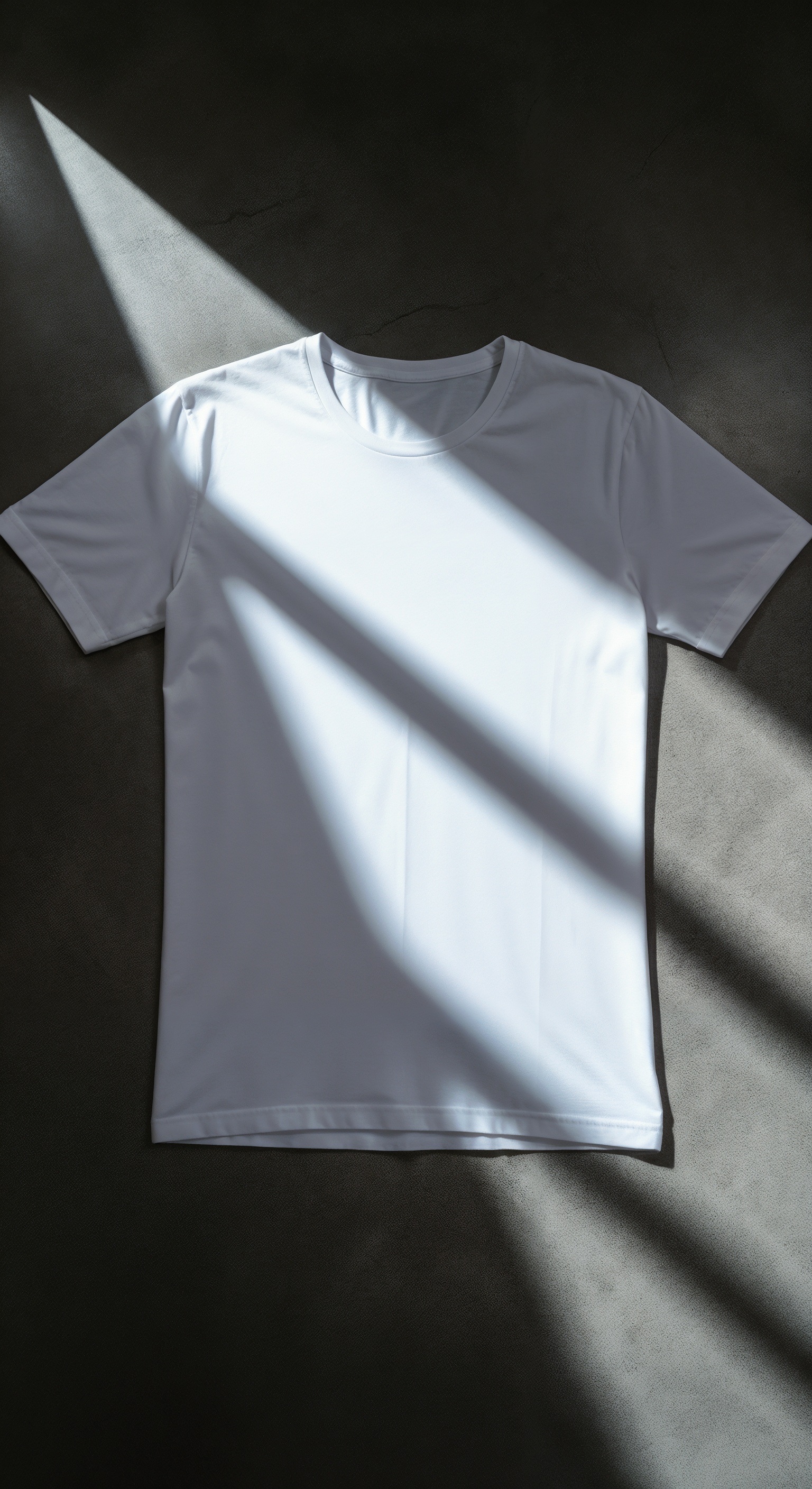 White T-shirt with Faux Layering Effect