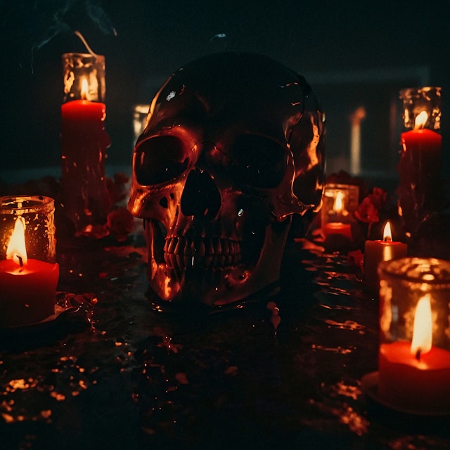 Skull and Candlelight