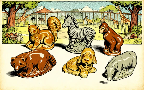Zoo Figurine Scene