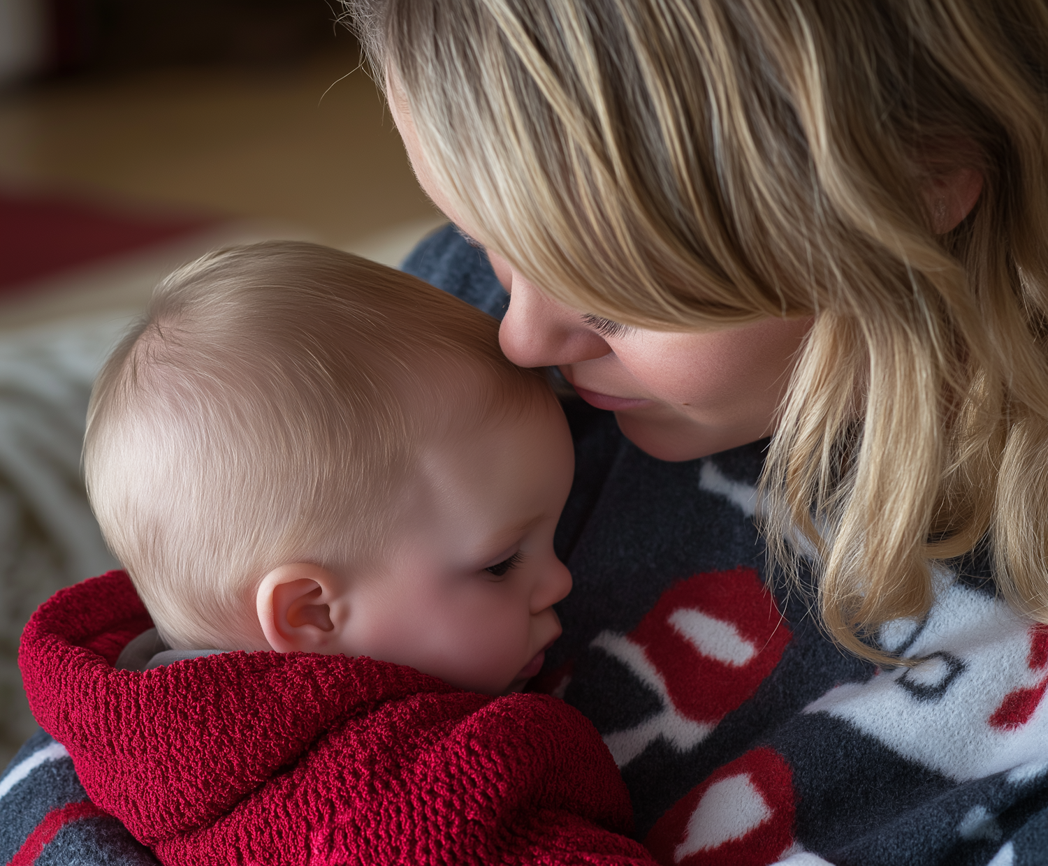 Tender Moment Between Mother and Child