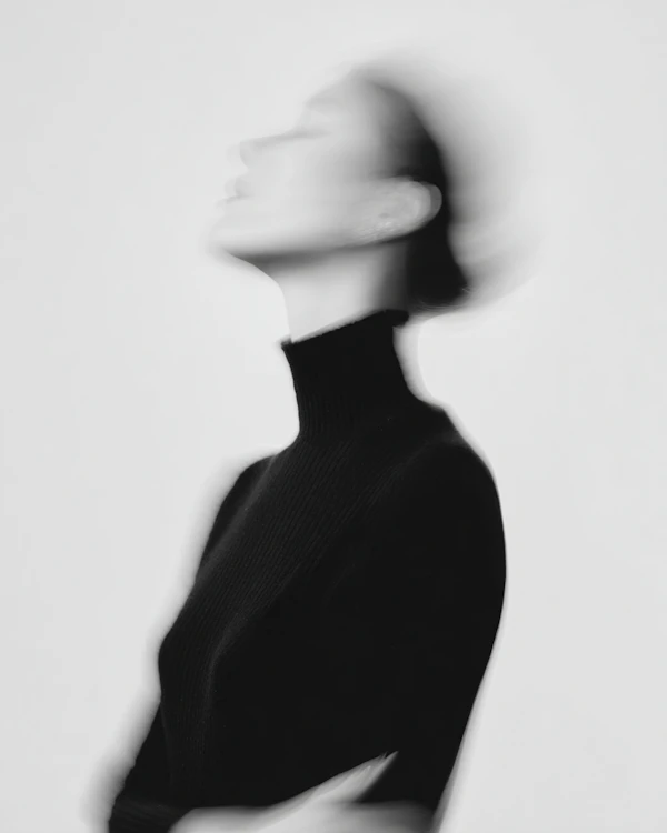 Blurred Monochrome Portrait