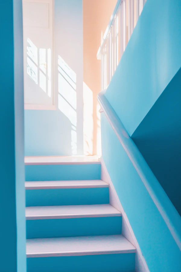 Serene Staircase in Natural Light