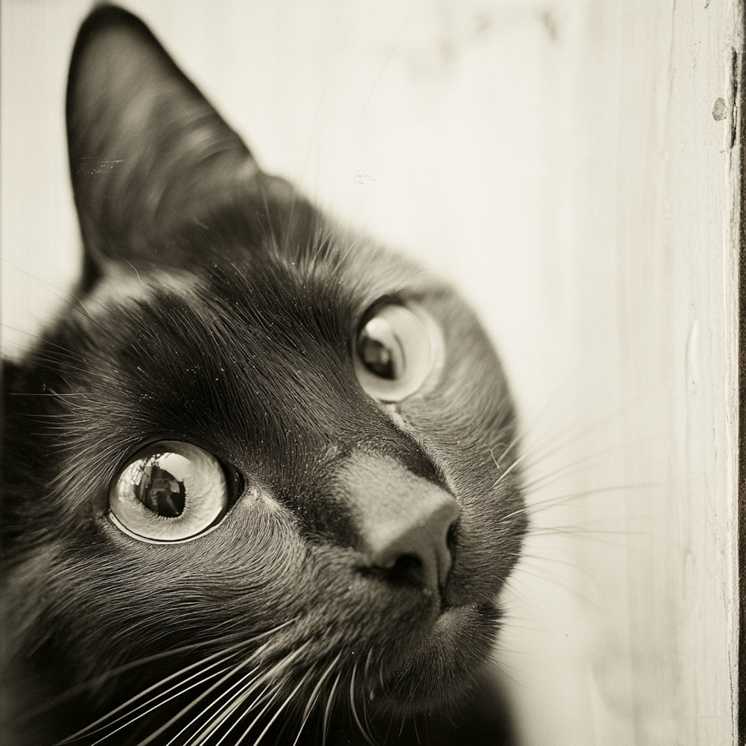 Close-up of a Black Cat