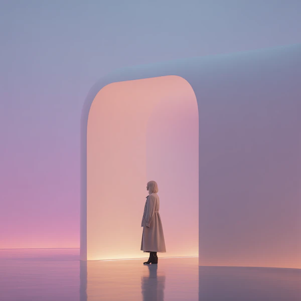 Futuristic Minimalist Scene