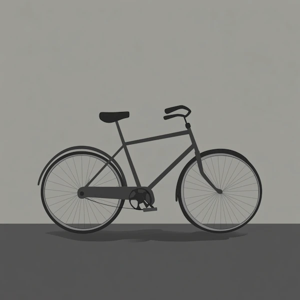 Minimalist Bicycle Illustration