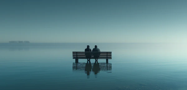 Serene Waterfront Contemplation