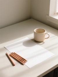 Minimalist Desk Scene