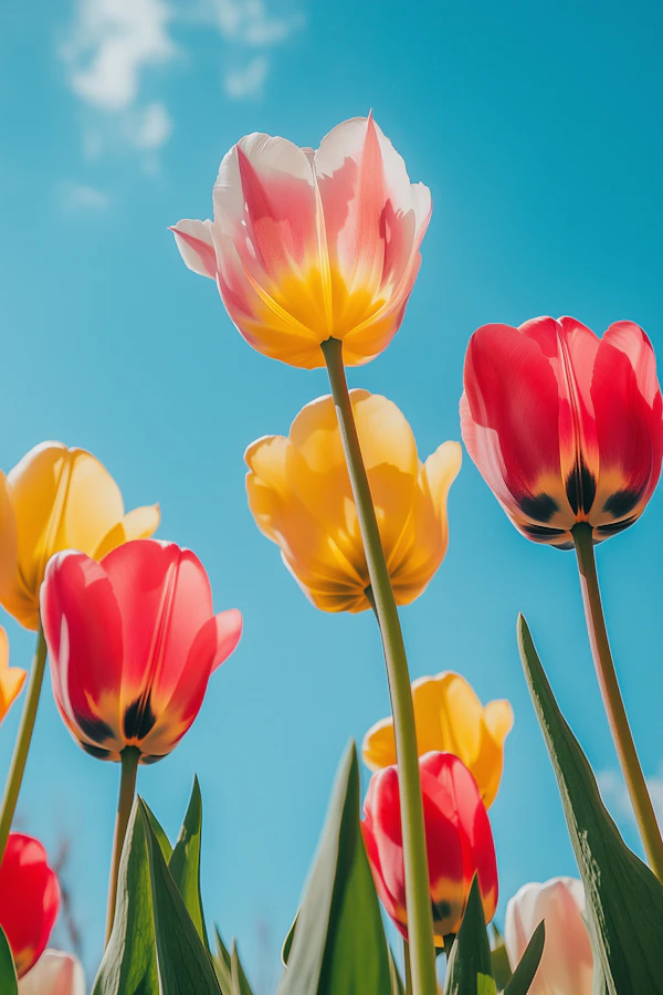 Vibrant Tulips in Bloom